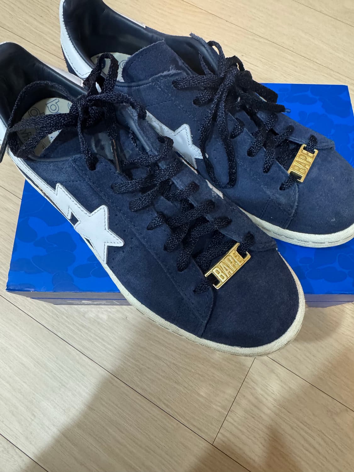 아디다스 베이프 캠퍼스 80s 네이비 235 상품이미지3