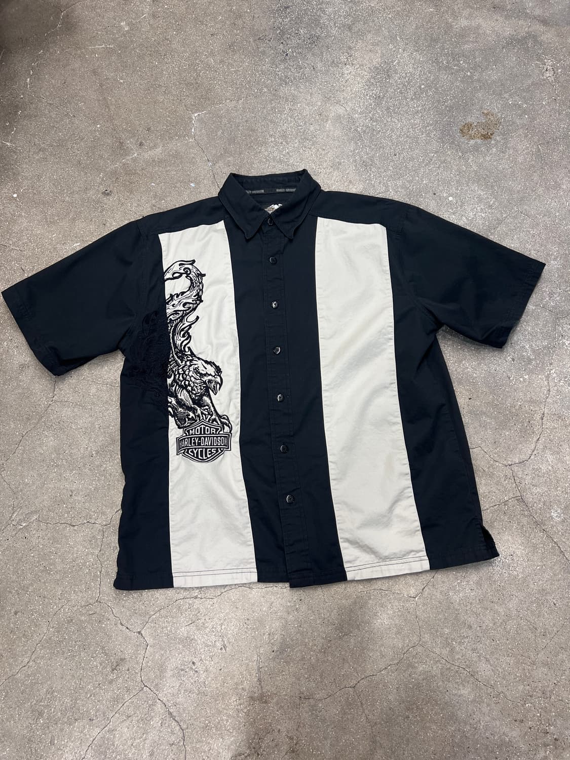 할리데이비슨 이글 하프 셔츠 L 상품이미지1