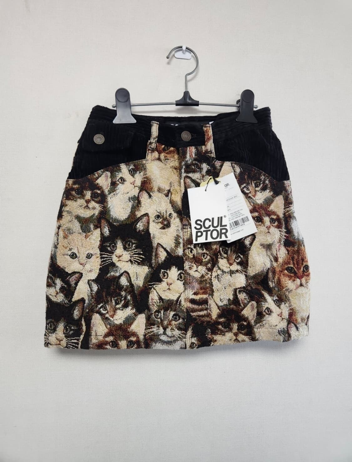 Sculptor 스컬프터 고양이 패턴 미니스커트 상품이미지1