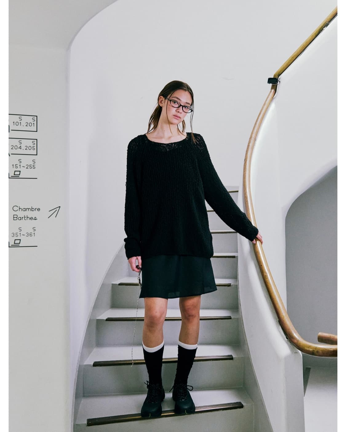 로우클래식 블랙 실키 플로럴 원피스 상품이미지4