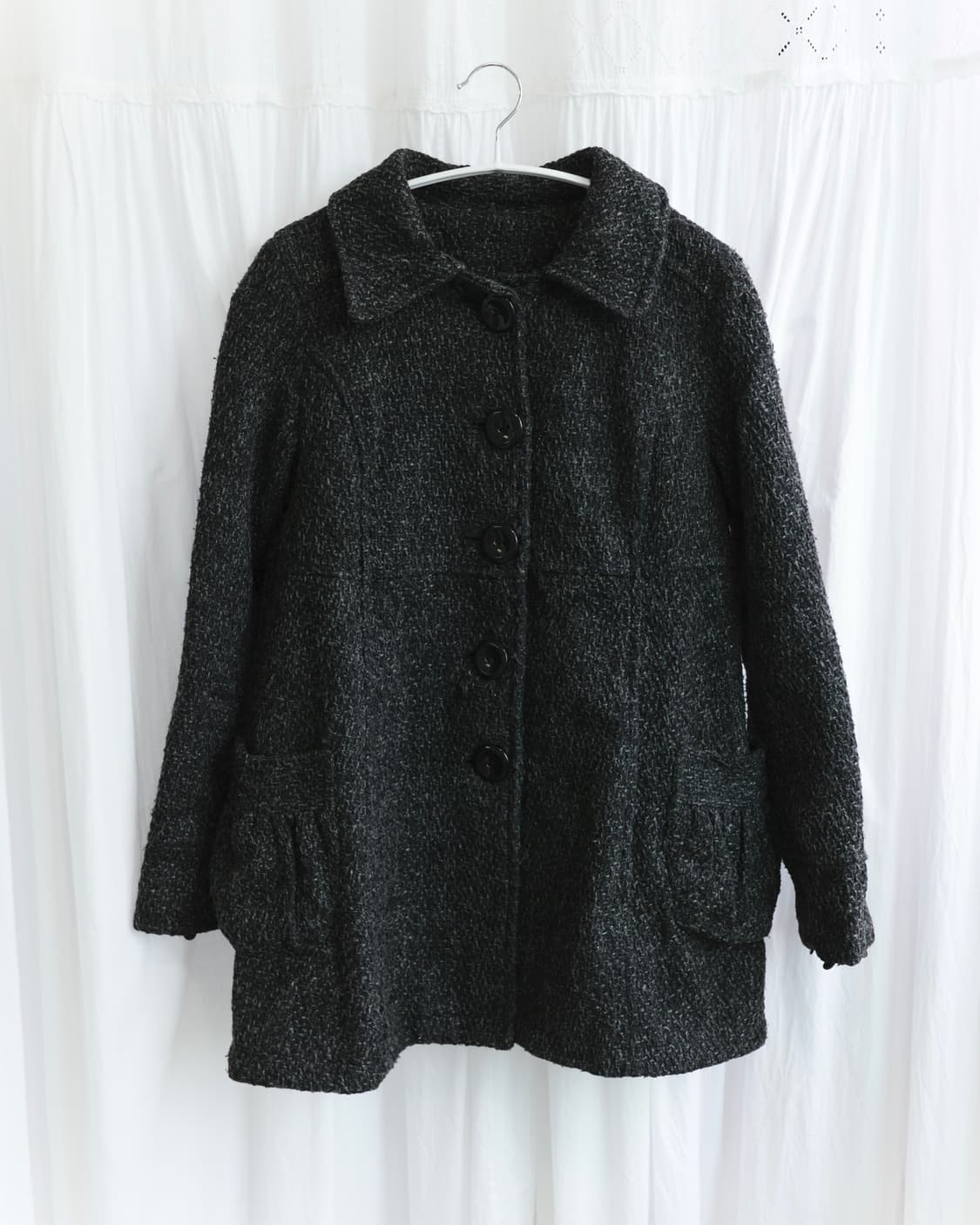 Fur charcoal coat 상품이미지4