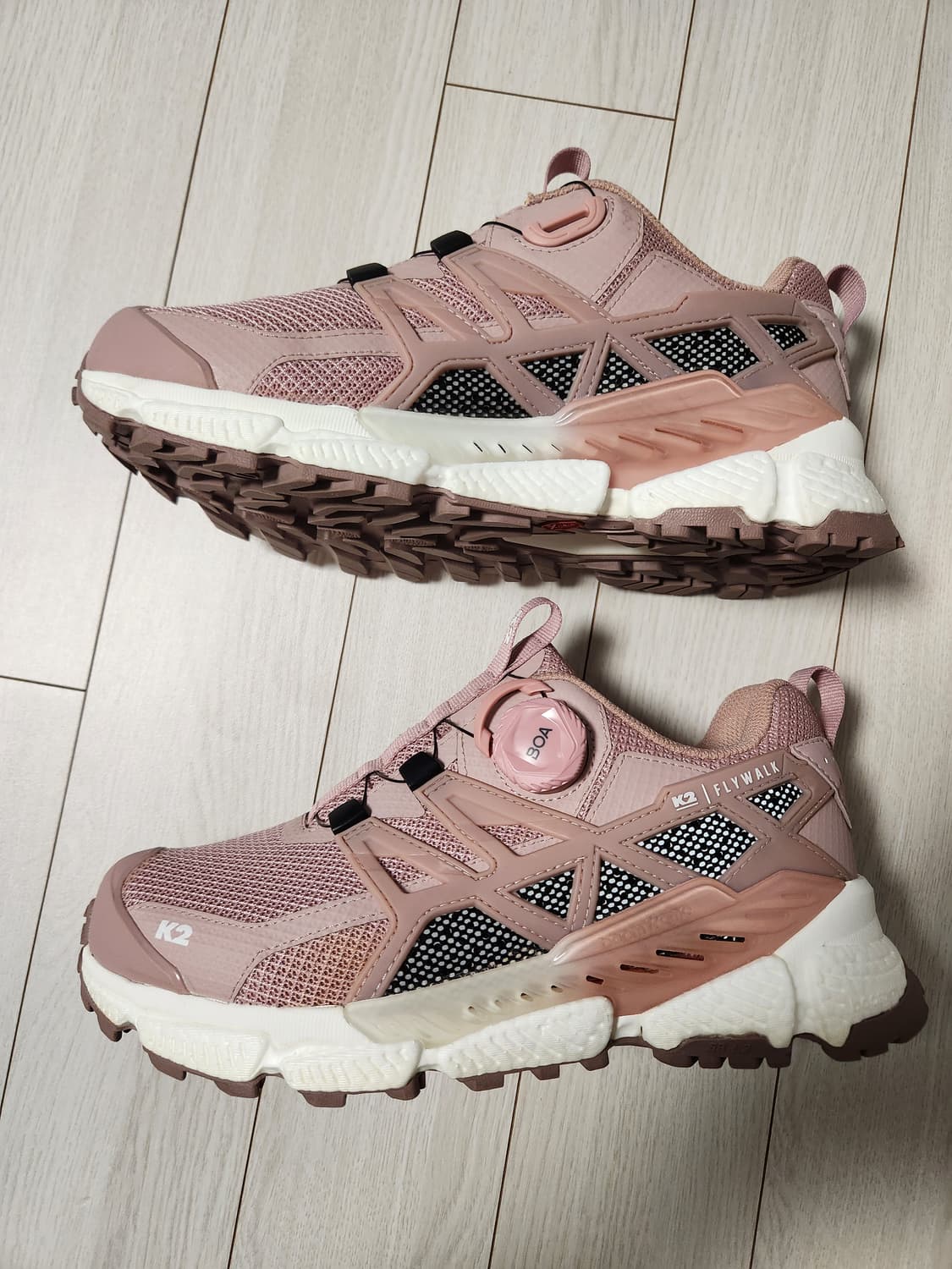 실착두어번))K2 수지 다이얼 트레킹화 폴리곤 FWF22N56 등산화 워 상품이미지2