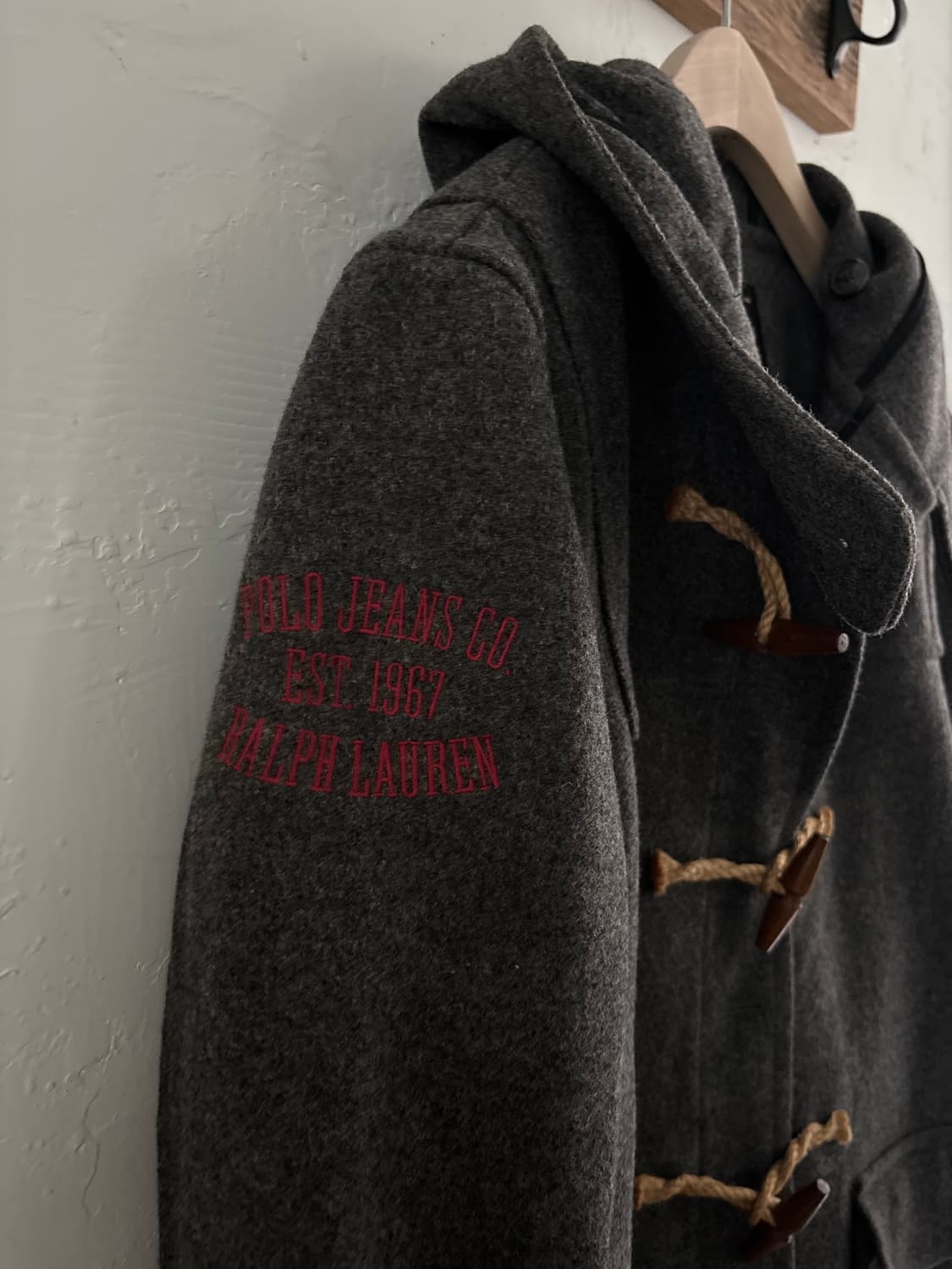 Polo Jeans 폴로진스 그레이 컬러 울 혼방 더플 코트 상품이미지7