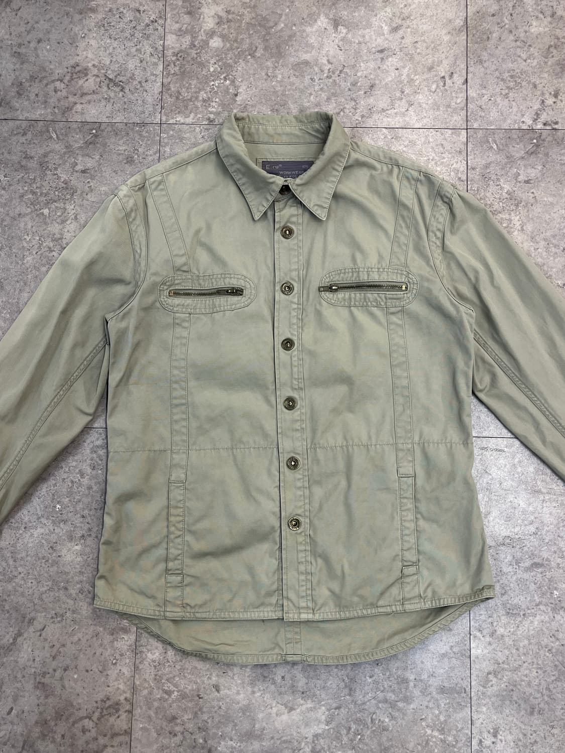 E.ru 워크웨어 셔츠 베이지 105 #csz2467 상품이미지4