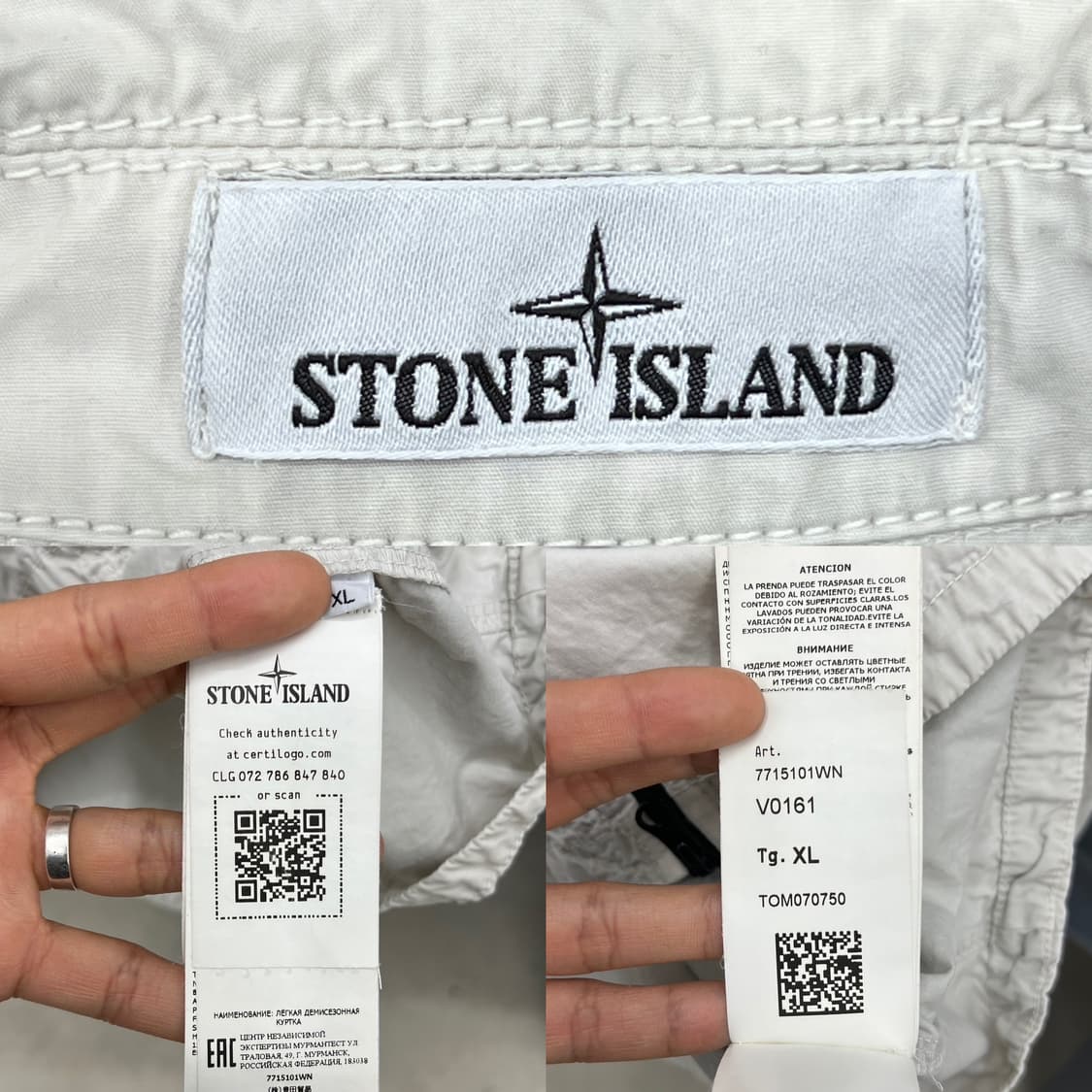 스톤아일랜드 22FW 와펜 올드 이펙트 오버셔츠 상품이미지5