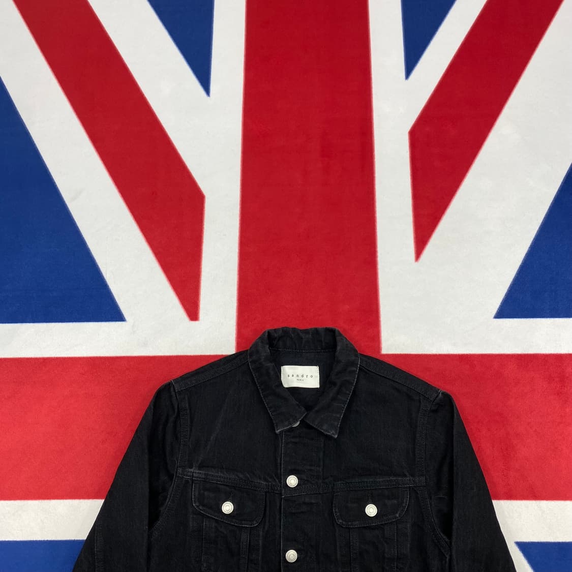 산드로 흑청데님 트러커자켓 M  상품이미지2