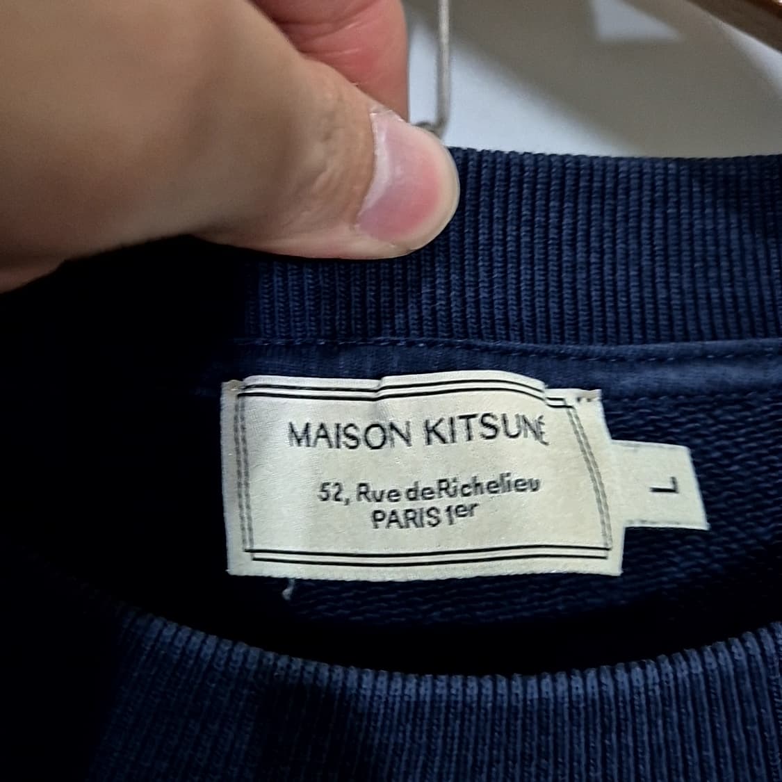 Maison kitsune 메종키츠네 폭스 헤드 태극기 맨투맨 상품이미지4