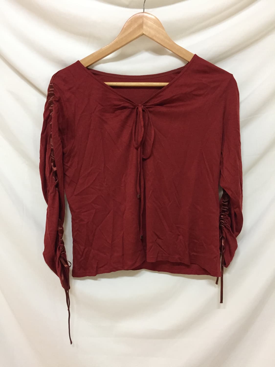 소매 셔링 블라우스 상품이미지2