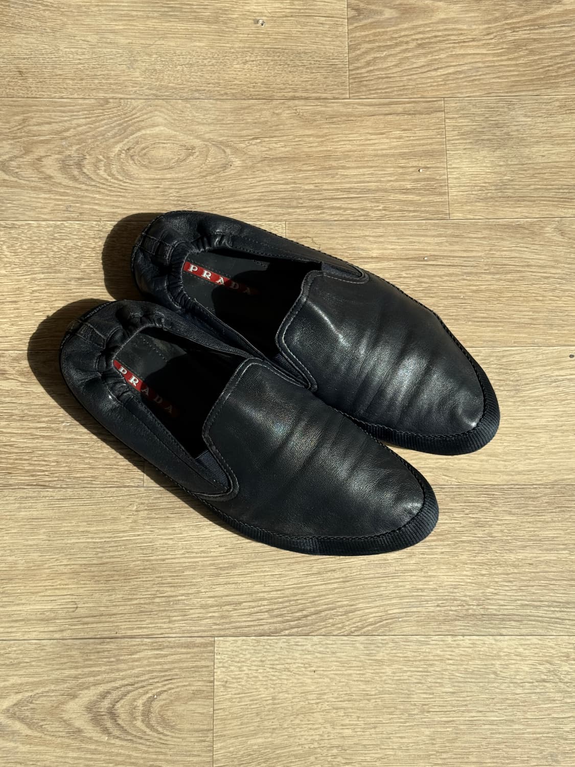 Leather Slip-on Navy 상품이미지1