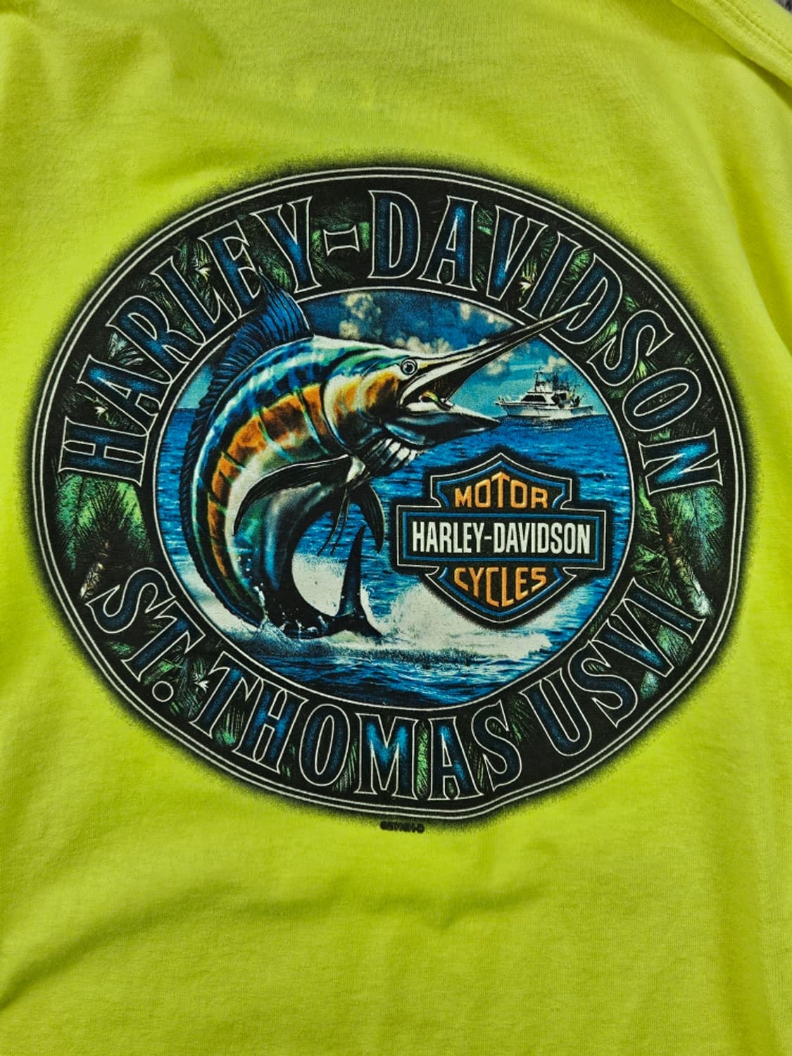 할리데이비슨 샬롯아말리에 세인트토머스 롱슬리브 (2XL추정)/ 11658 상품이미지10