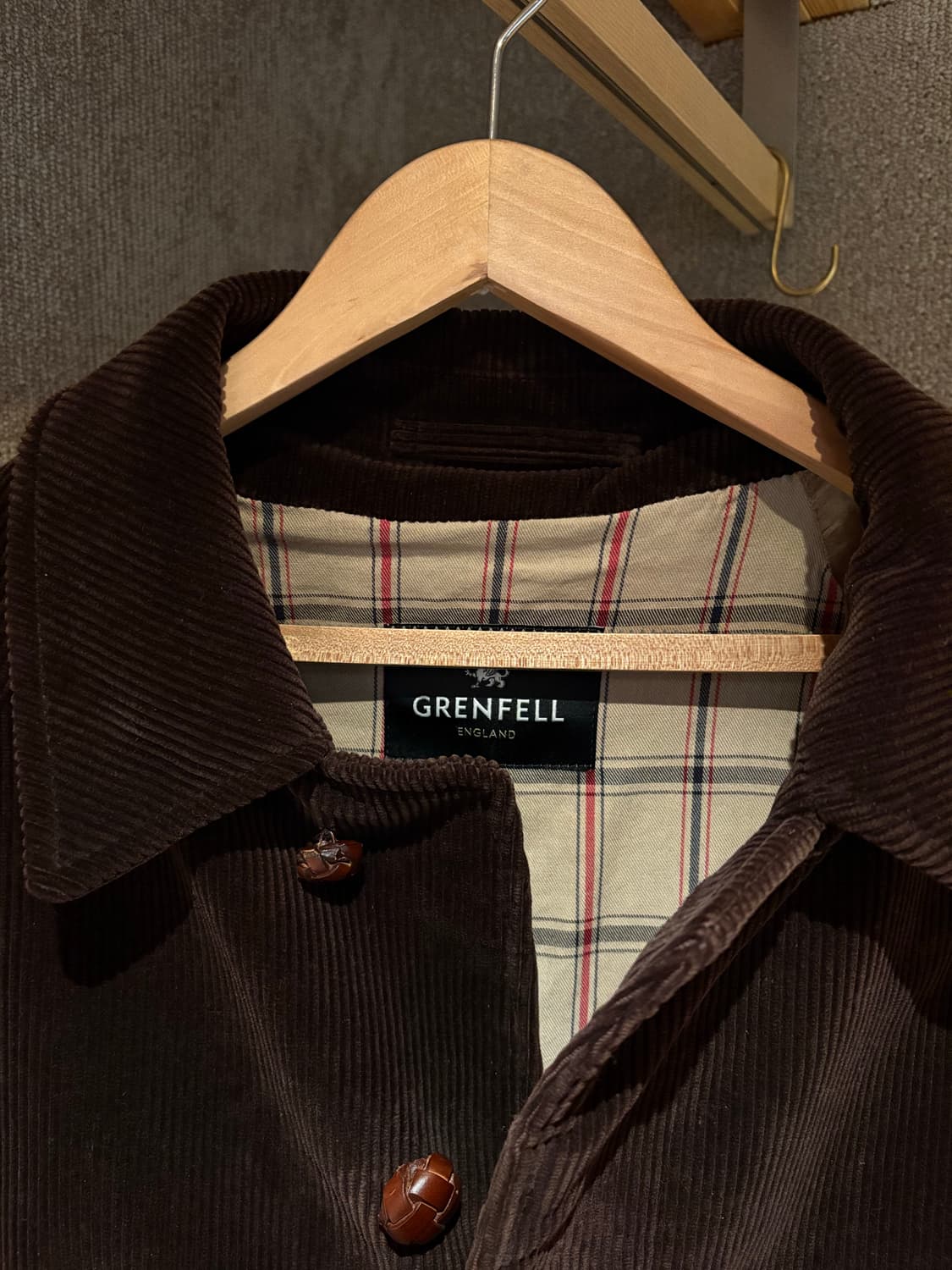 그렌펠(grenfell) 코듀로이 발마칸 코트 40사이즈 상품이미지5