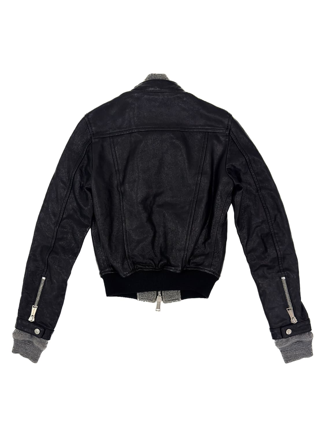 Dsquared2 Black Leather Biker Jacket/ 38 상품이미지2