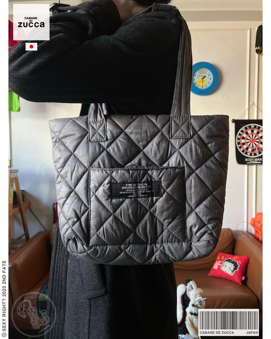 Cabane de ZUCCa Qualted Shoulder Bag 상품이미지1