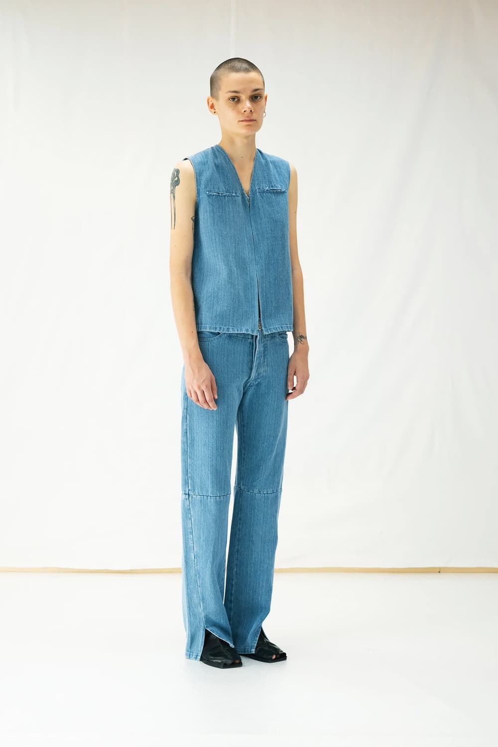 가브리엘라 콜 가먼츠 No.173 데님 집업 베스트 상품이미지7