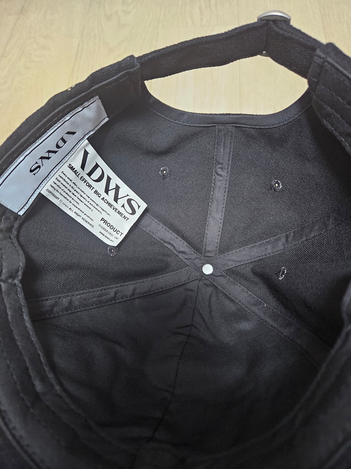 [새상품] IDWS 아이돈워너셀 볼캡 블랙 상품이미지3