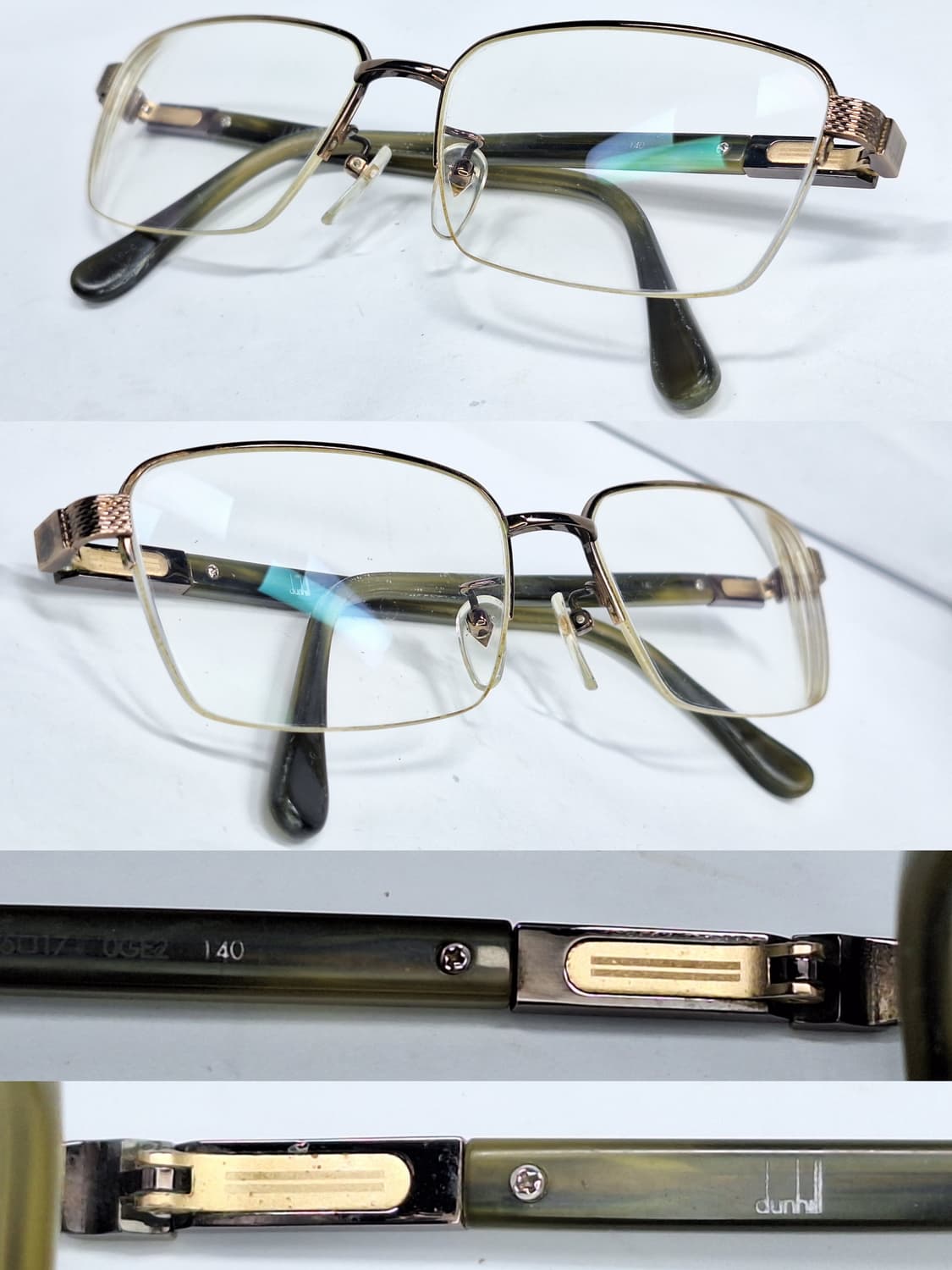 DUNHILL 던힐 VDH110J 티타늄 프리미엄 반무테 안경테 안경 상품이미지4