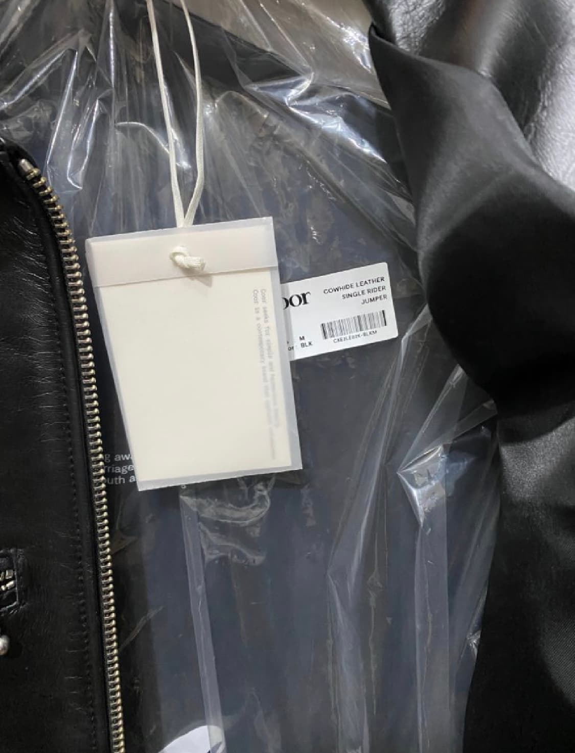 [M] 쿠어 카우하이드 싱글 래더자켓 상품이미지3