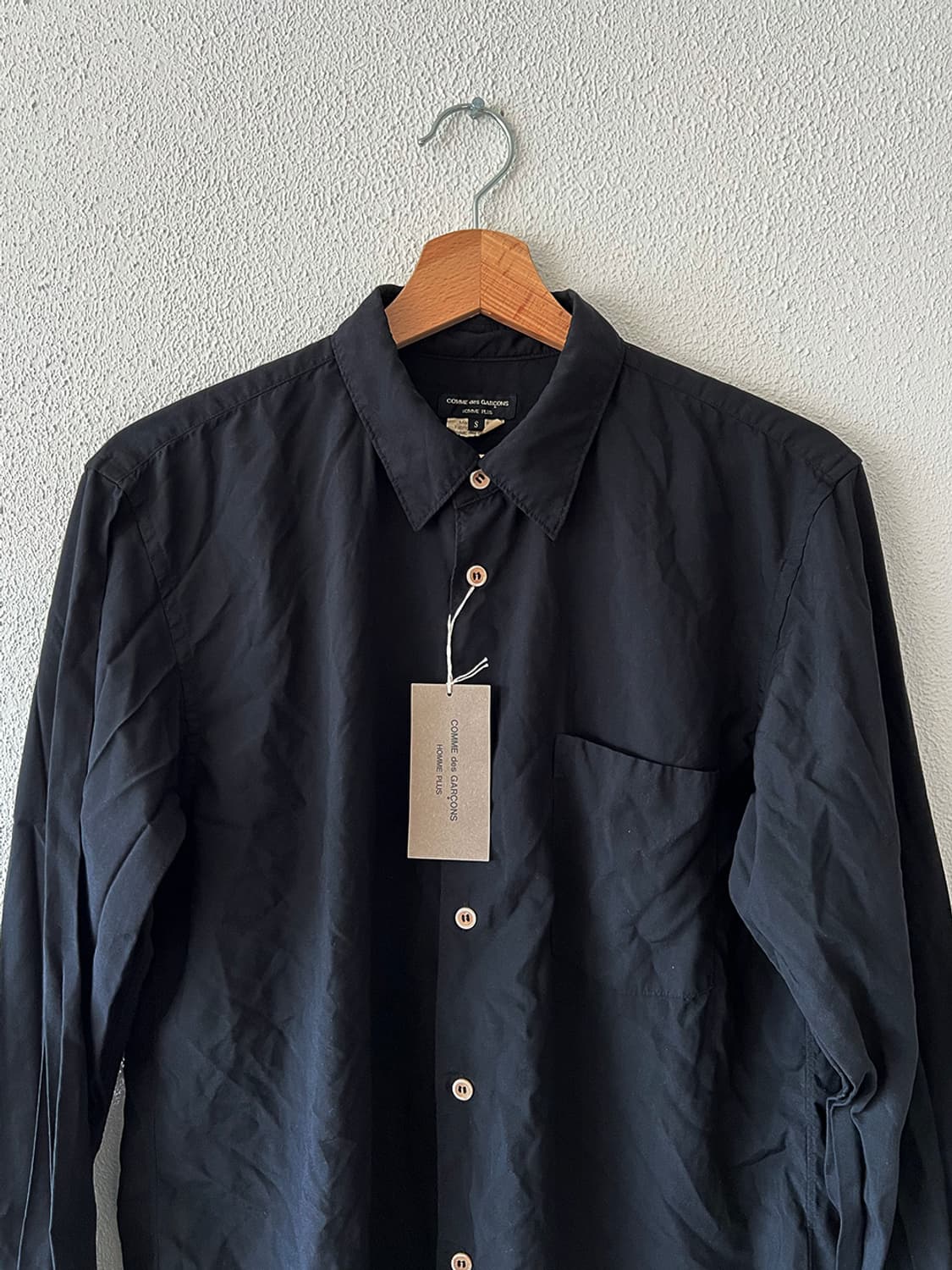 꼼 데 가르송 옴므 플러스 FW24 블랙 폴리에스테르 셔츠 상품이미지3