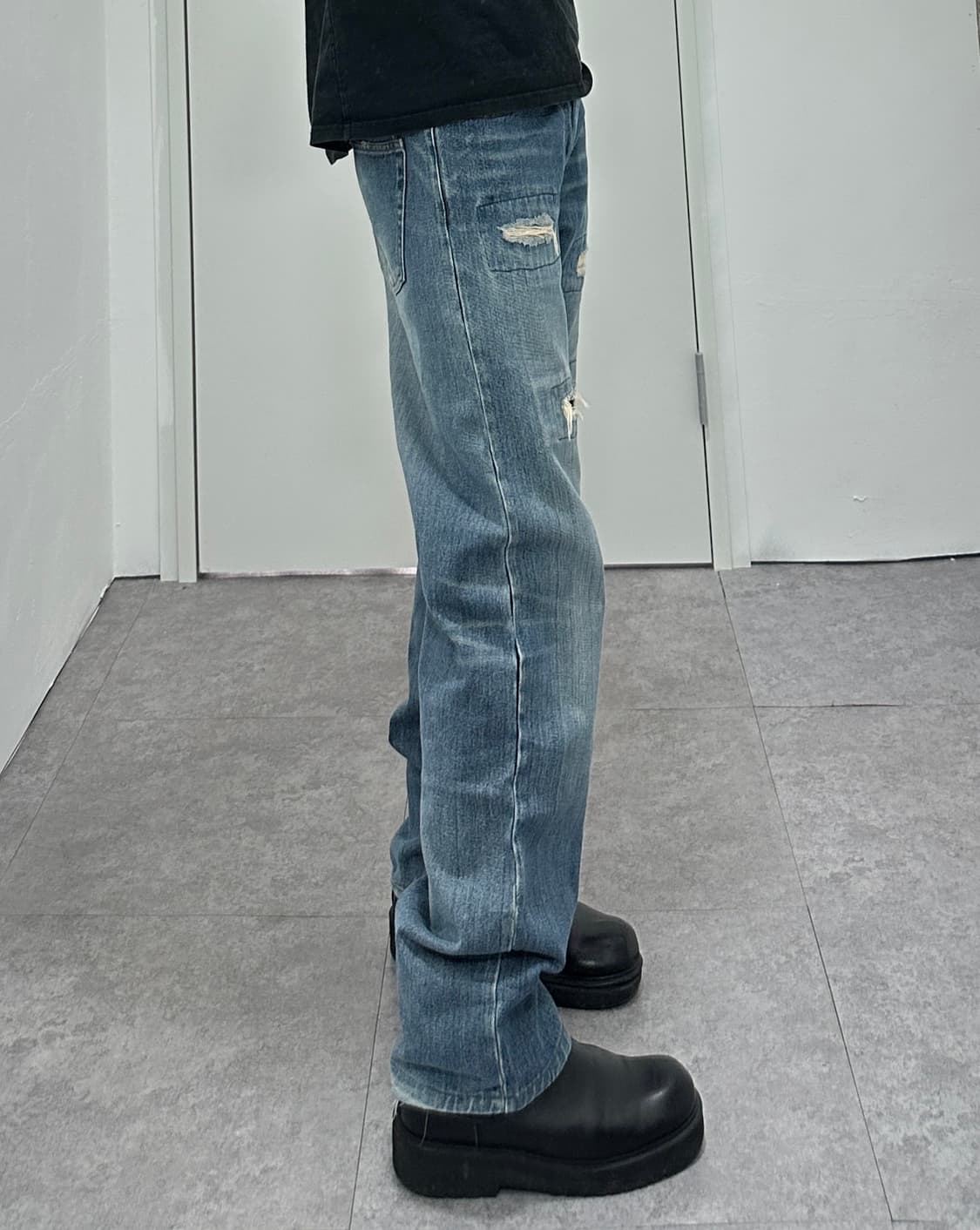 POWER TO THE PEOPLE washing denim pants 상품이미지3