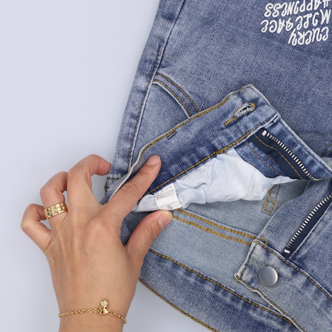 S 빈티지 여성 데님 반바지 0430H 상품이미지4