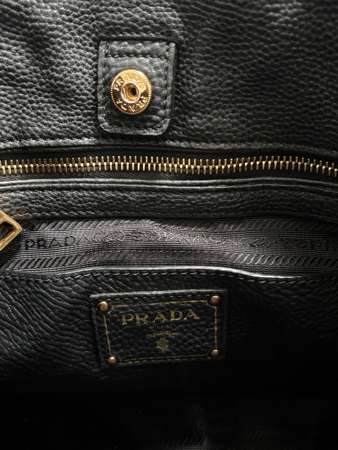 Prada 프라다 비텔로 다이노 레더 토트백  상품이미지7