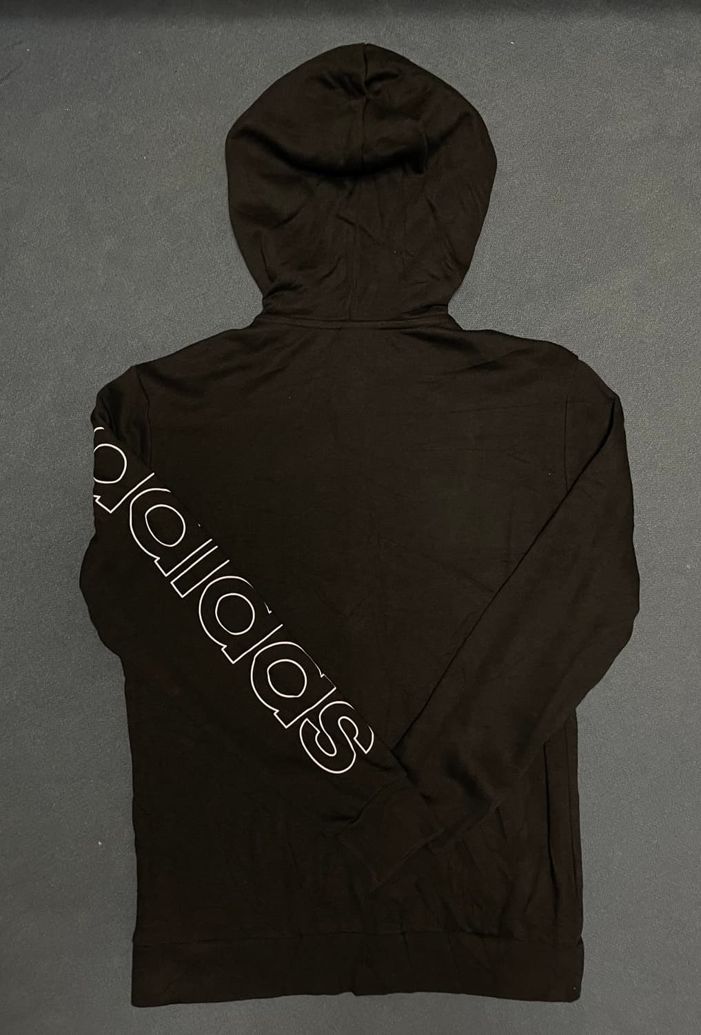 아디다스 블랙 레터링 후드집업 상품이미지5