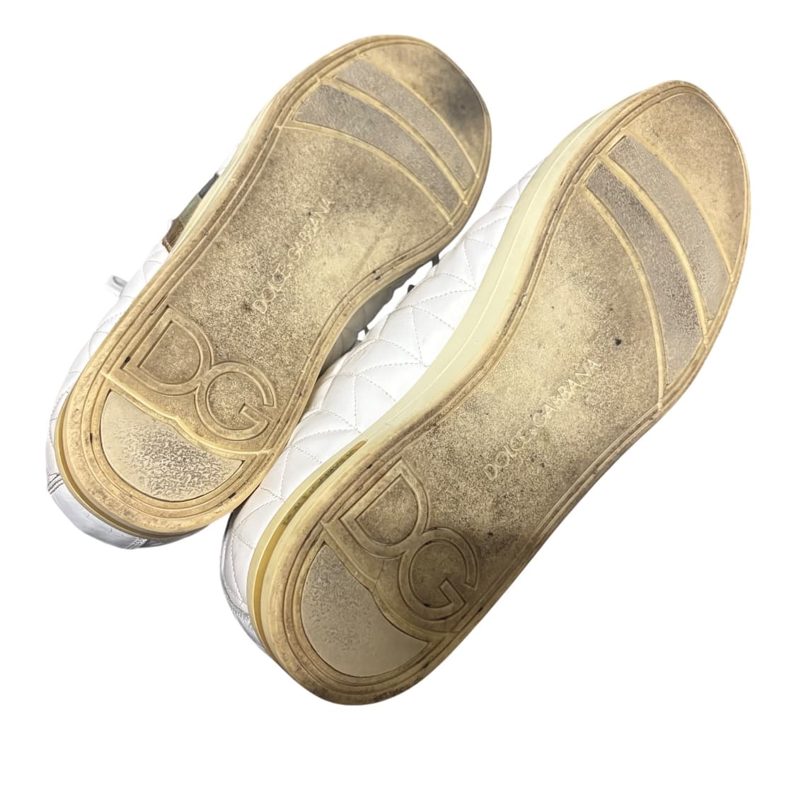 돌체앤가바나 화이트 레더 플랫 스니커즈 10.5 280-285 상품이미지4