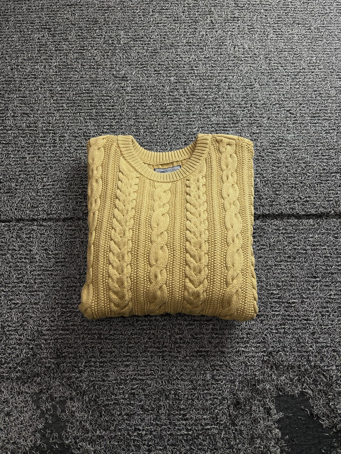 Mt.robson 아메카지 해비코튼 케이블 니트 머슬핏 3295 상품이미지1