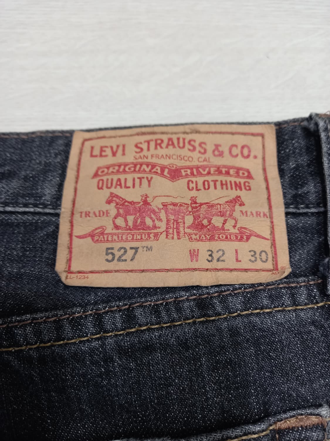 32 07's 리바이스527 약골반 데미지워싱 부츠컷 32-296 상품이미지5