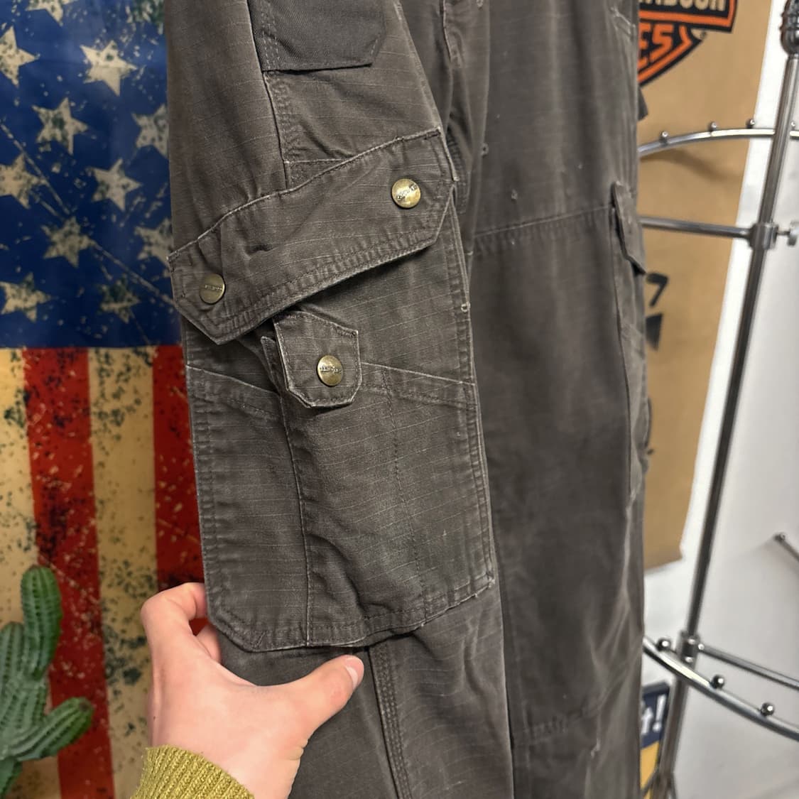 칼하트 오리지널 BDU 립스탑 데미지 카고 워크 팬츠 N698 상품이미지5