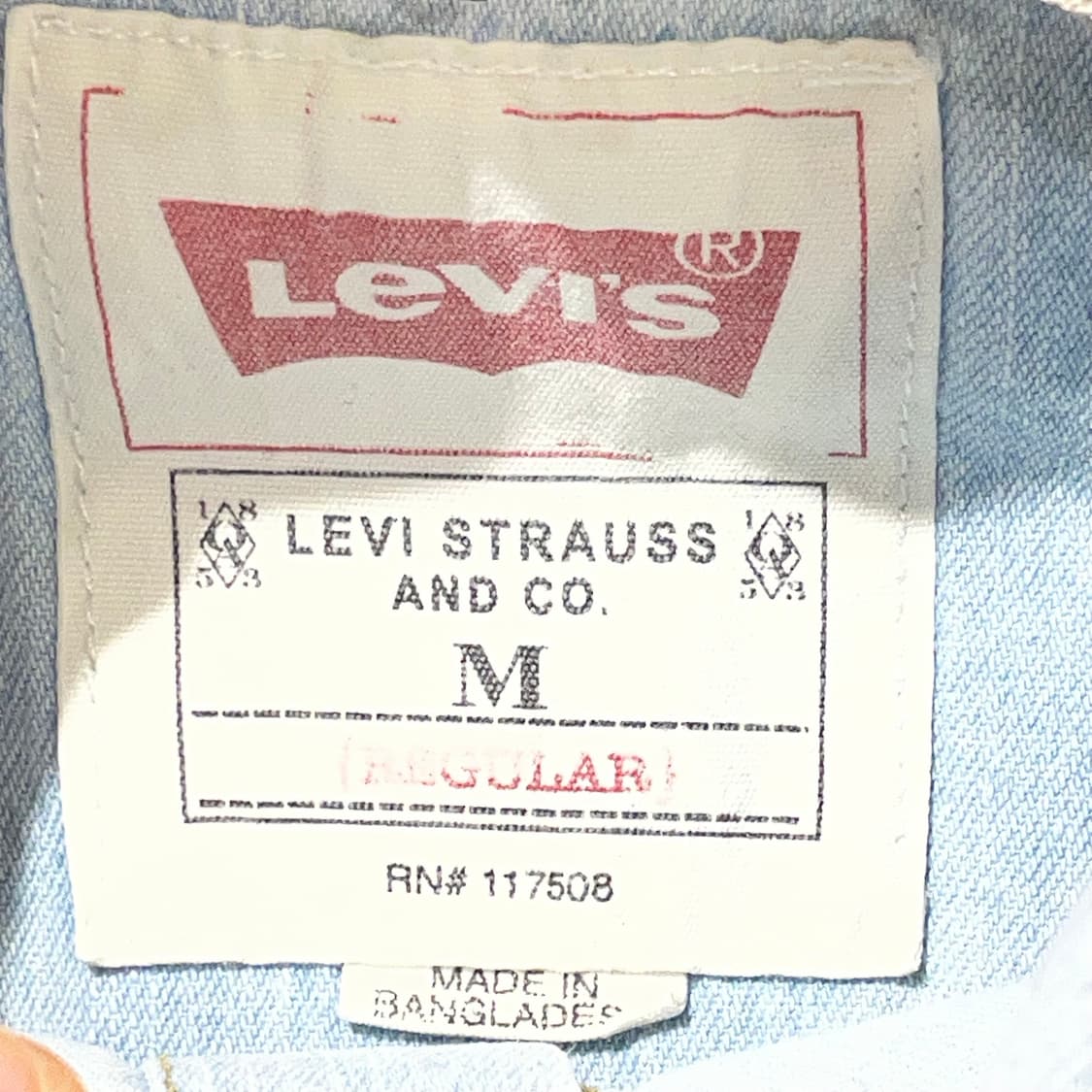 (M) Levi's 리바이스 코튼 데님 셔츠 상품이미지4