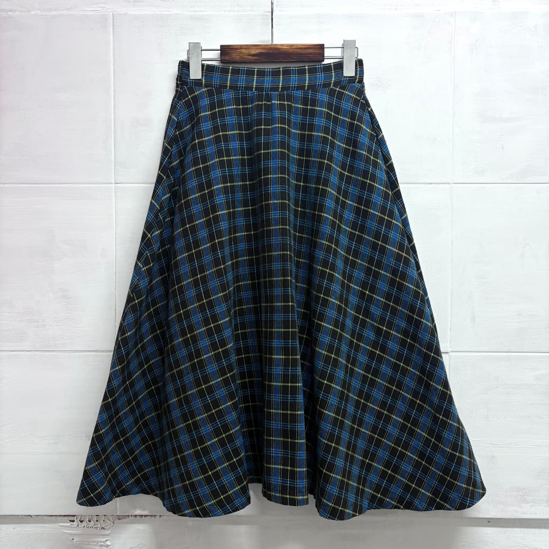 chocol raffine rode 플레어 체크 롱 스커트 (JPN) 상품이미지1