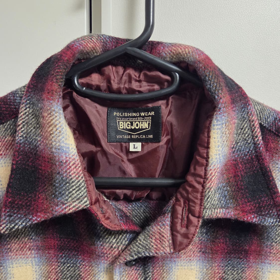Big John 빅존 재팬 울 플란넬 체크 셔츠 L(100) 상품이미지3