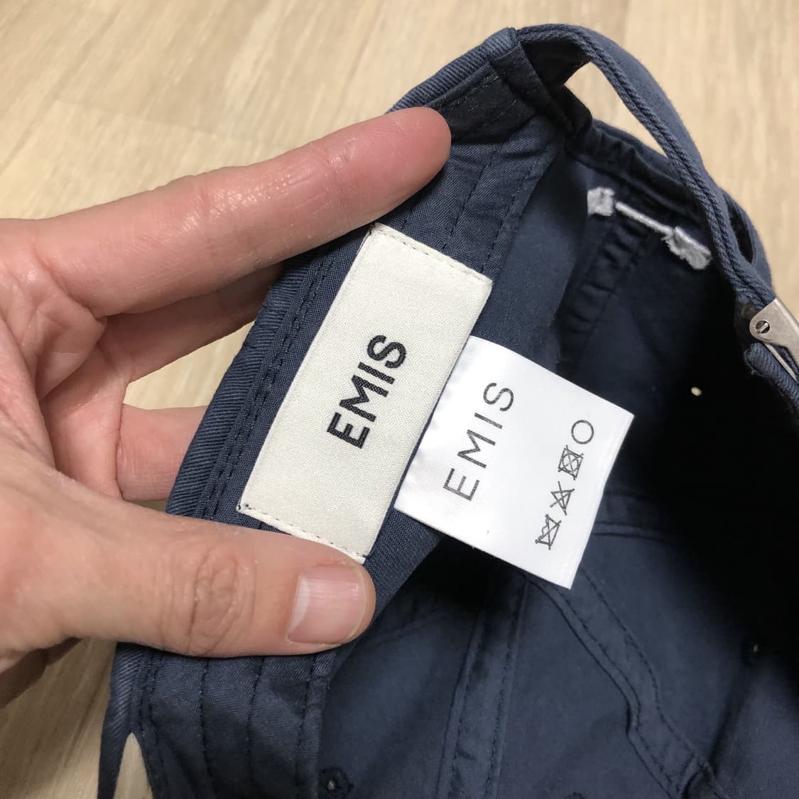 (OS) 이미스 EMIS 뉴 로고 믹스 볼캡 베이지 네이비 상품이미지3