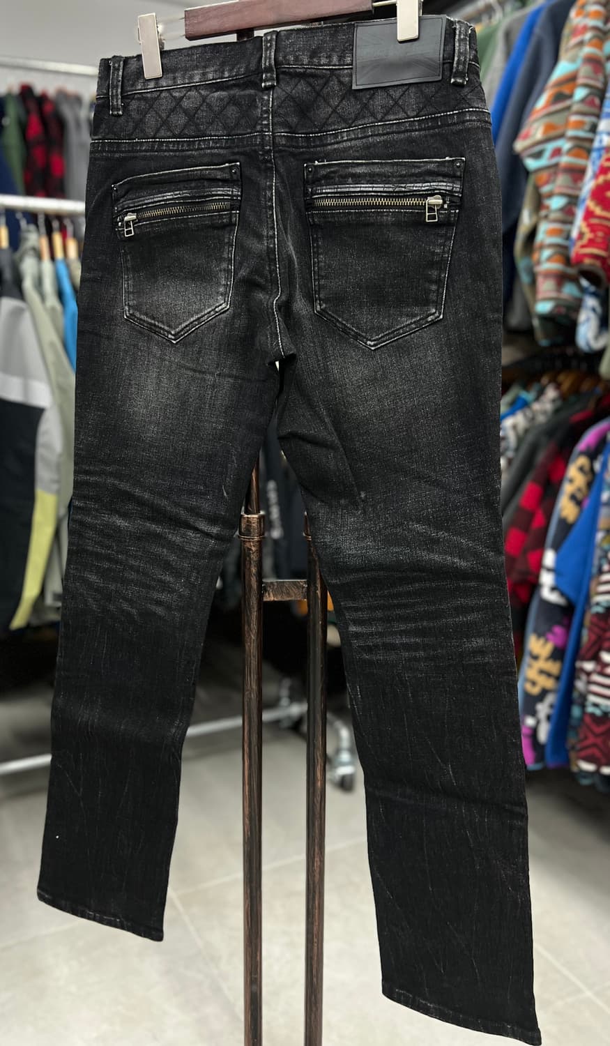 블랙 포인트 데님진  31 상품이미지6