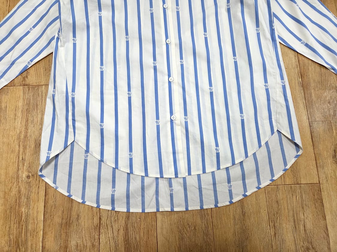 카린웨스터(CARIN WESTER) 오버사이즈 스트라이프셔츠 66-77 상품이미지4