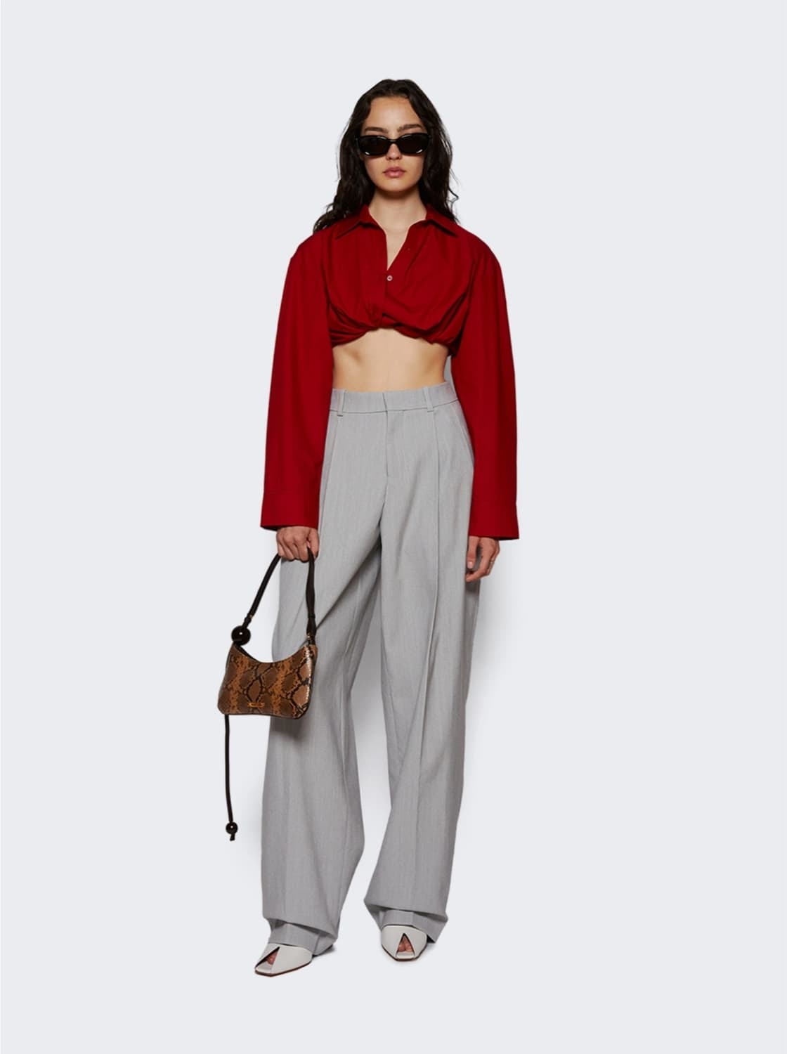 (26)자크뮈스(JACQUEMUS)  르 크루지오 그레이 팬츠 상품이미지1