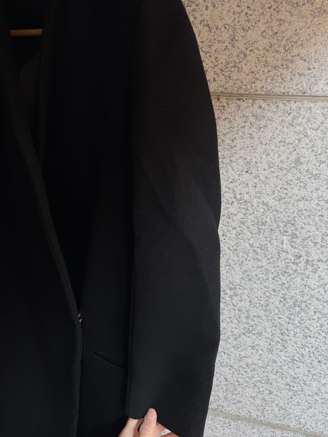 시스템 논카라 논버튼 울 코트 상품이미지8