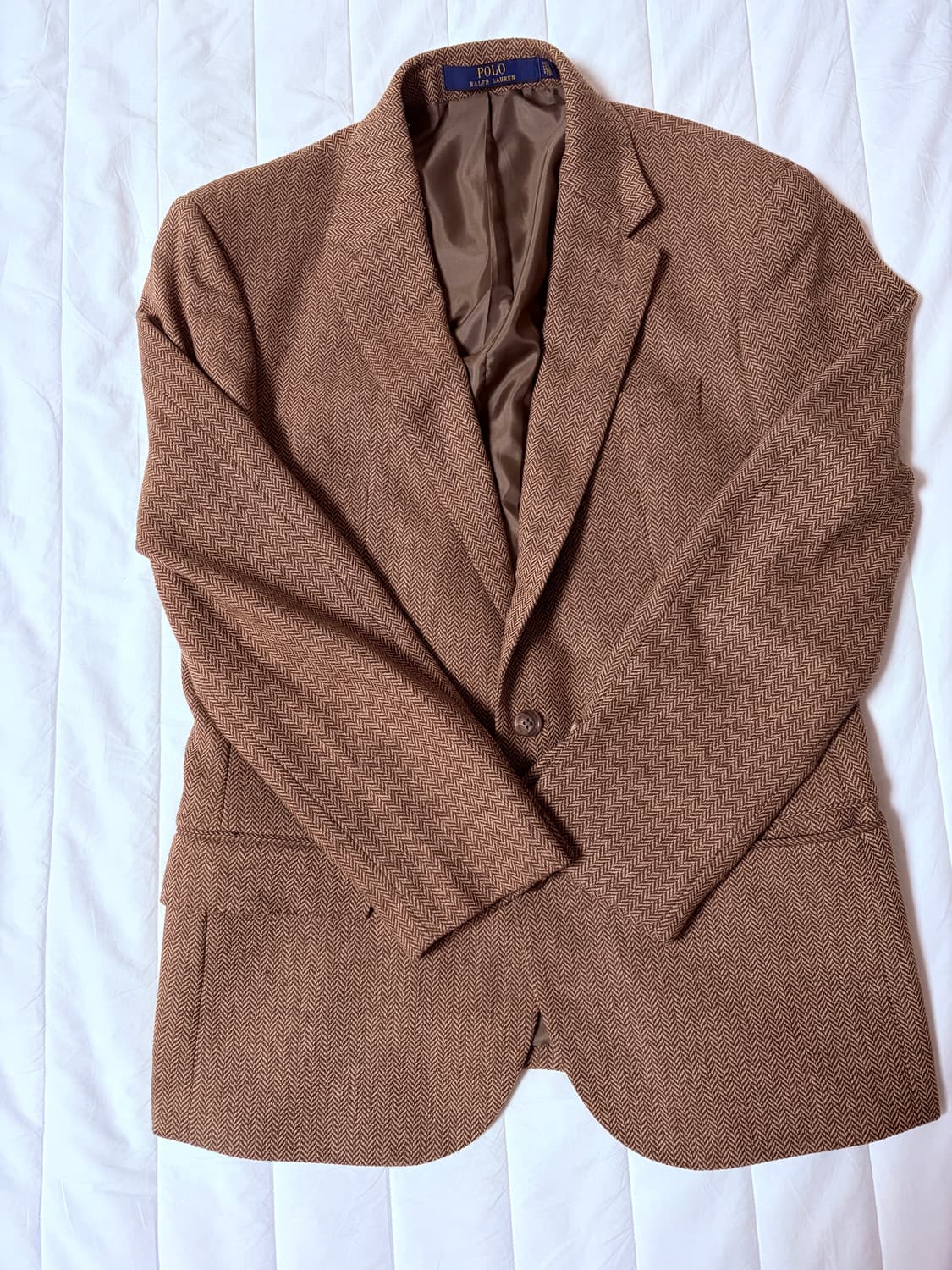 폴로랄프로렌 헤링본 블레이저 자켓 38R (착샷) 상품이미지1