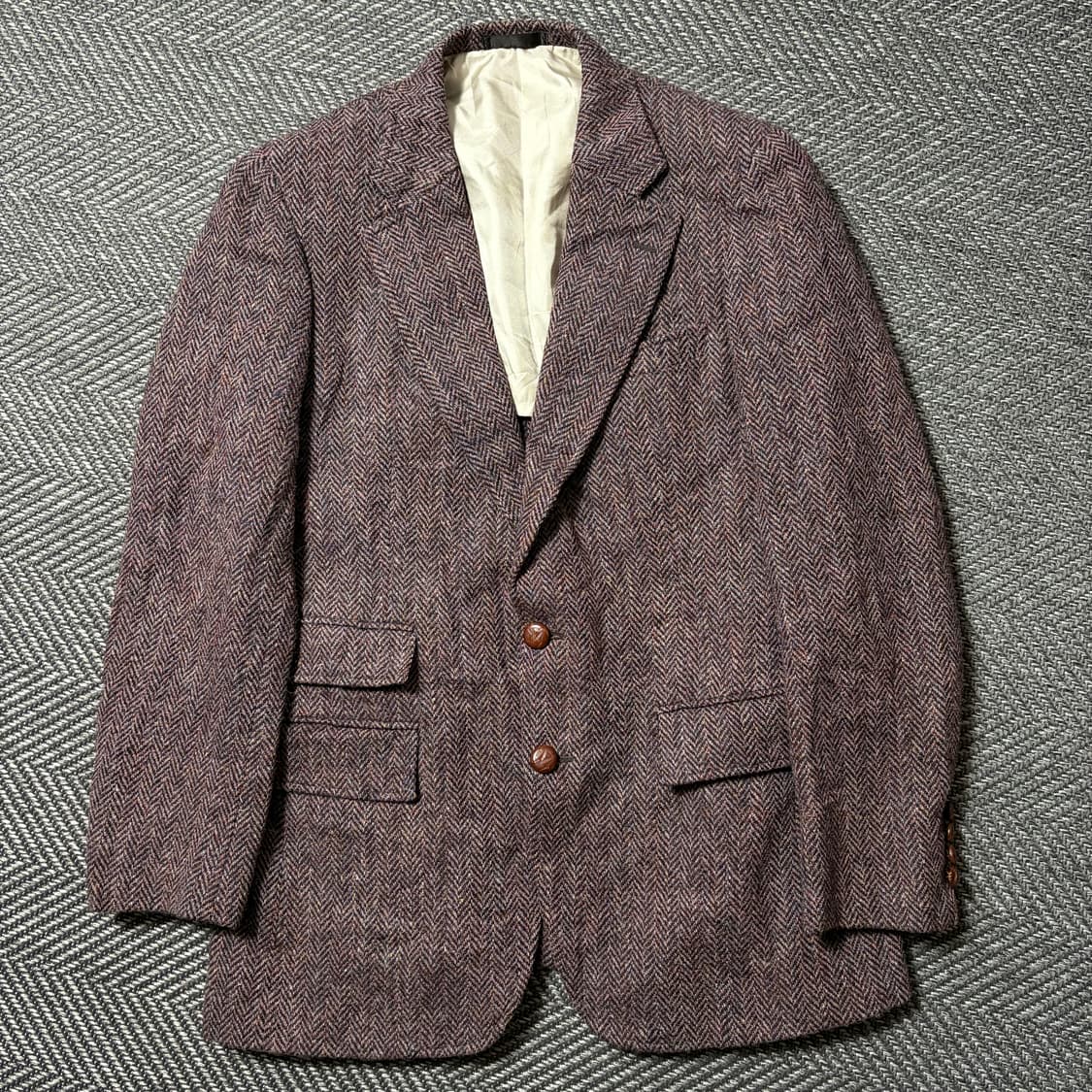 해리스트위드 헤링본 울자켓(Free) 상품이미지1