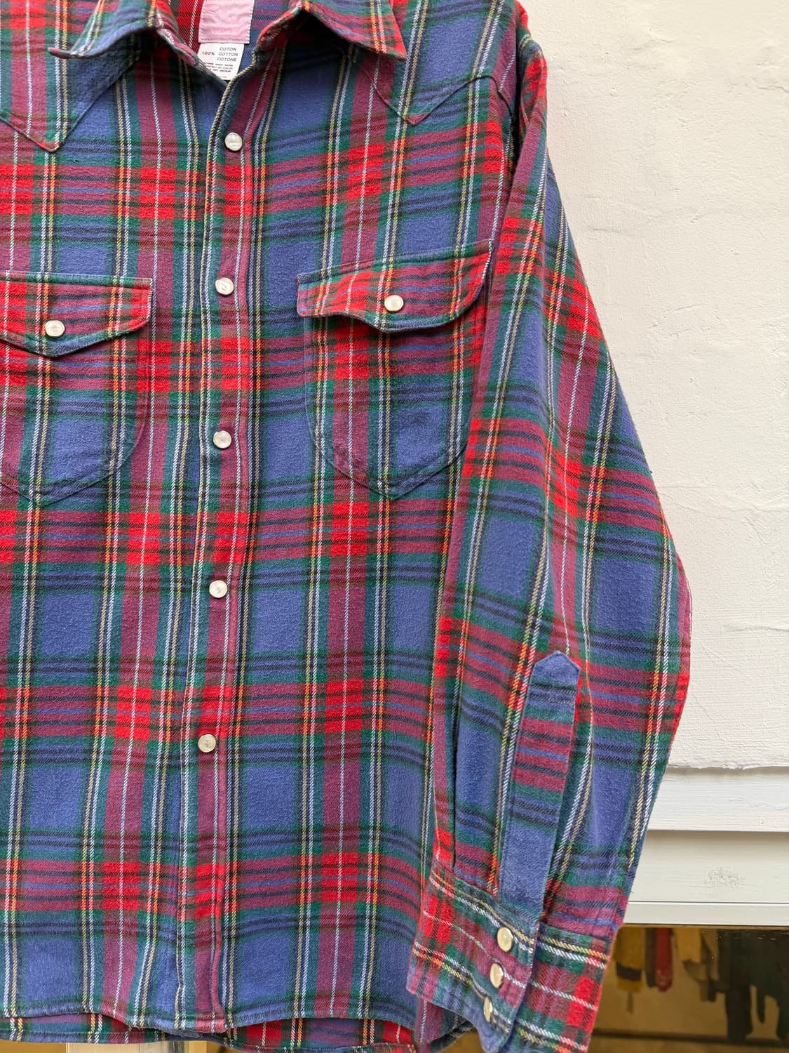 Ray Beams 레이 빔즈 투 포켓 칼라 체크 셔츠 L 상품이미지4