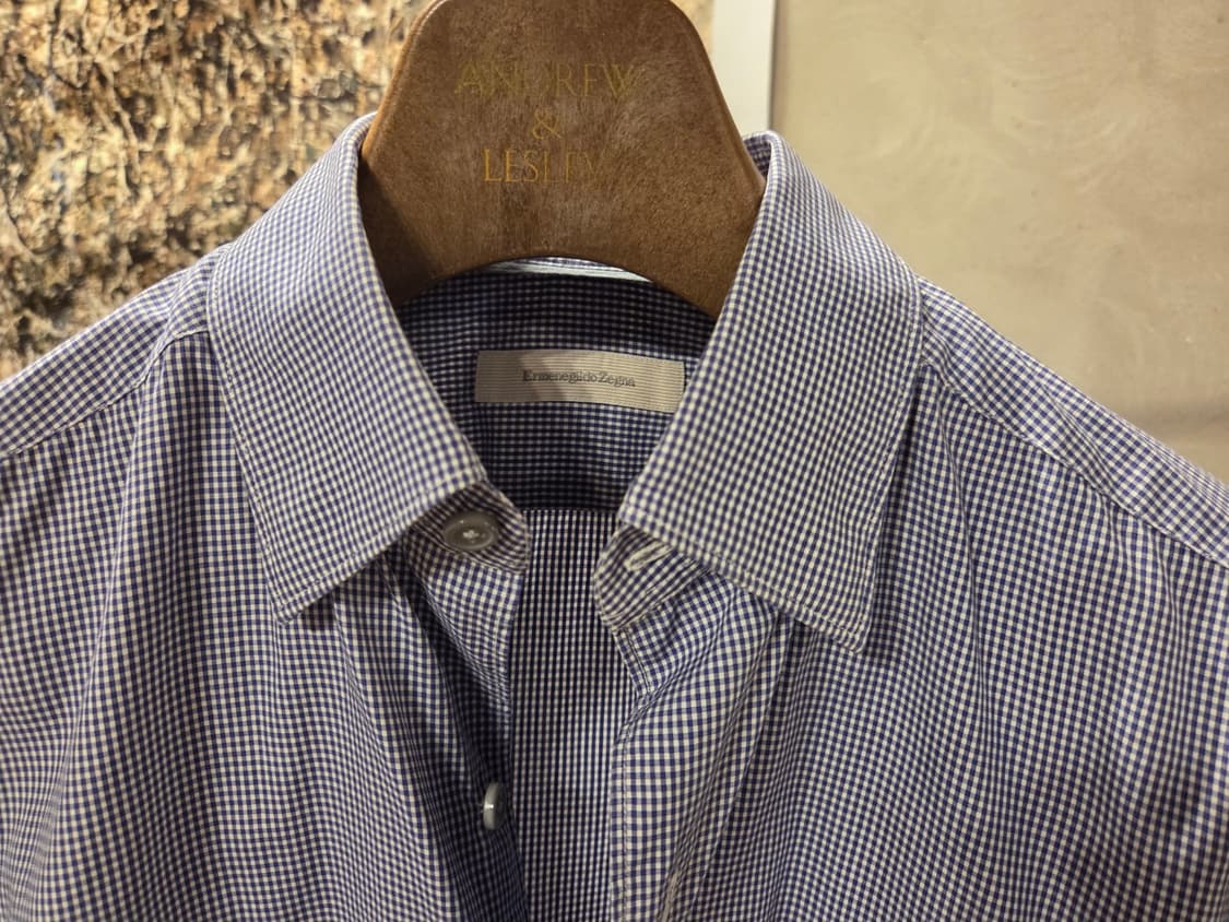 에르메네질도 제냐 깅엄체크 셔츠 상품이미지4