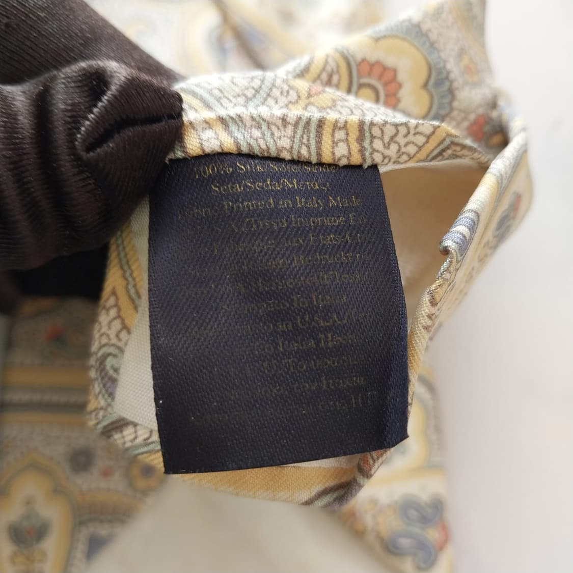 브룩스브라더스 실크 옐로우 페이즐리 넥타이 9cm A+등급  K1410
 상품이미지8