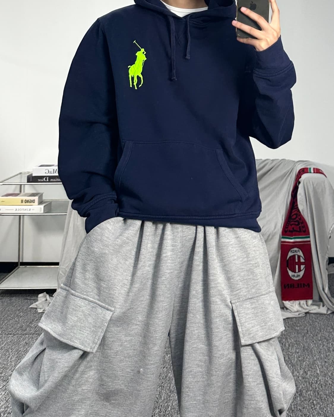 폴로 랄프로렌 빅포니 후드티 M 상품이미지3