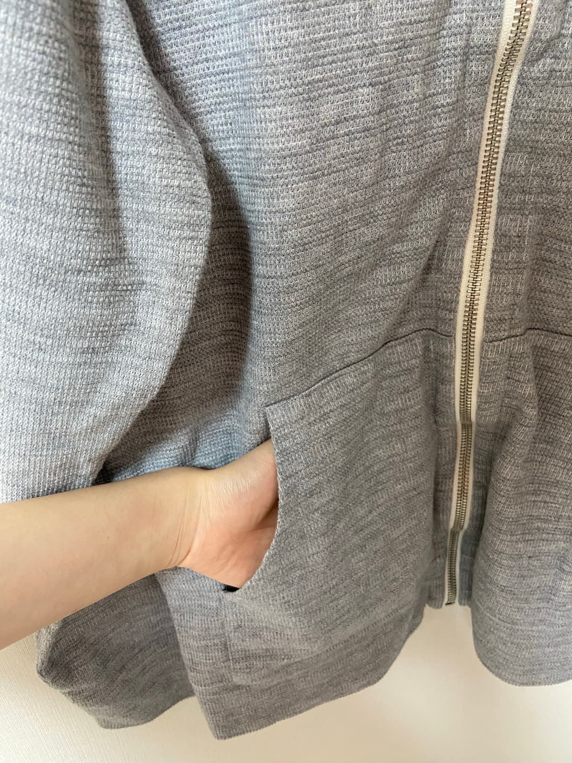 일본 빈티지 모리걸 하구미 스트라이프 후드 집업 상품이미지4