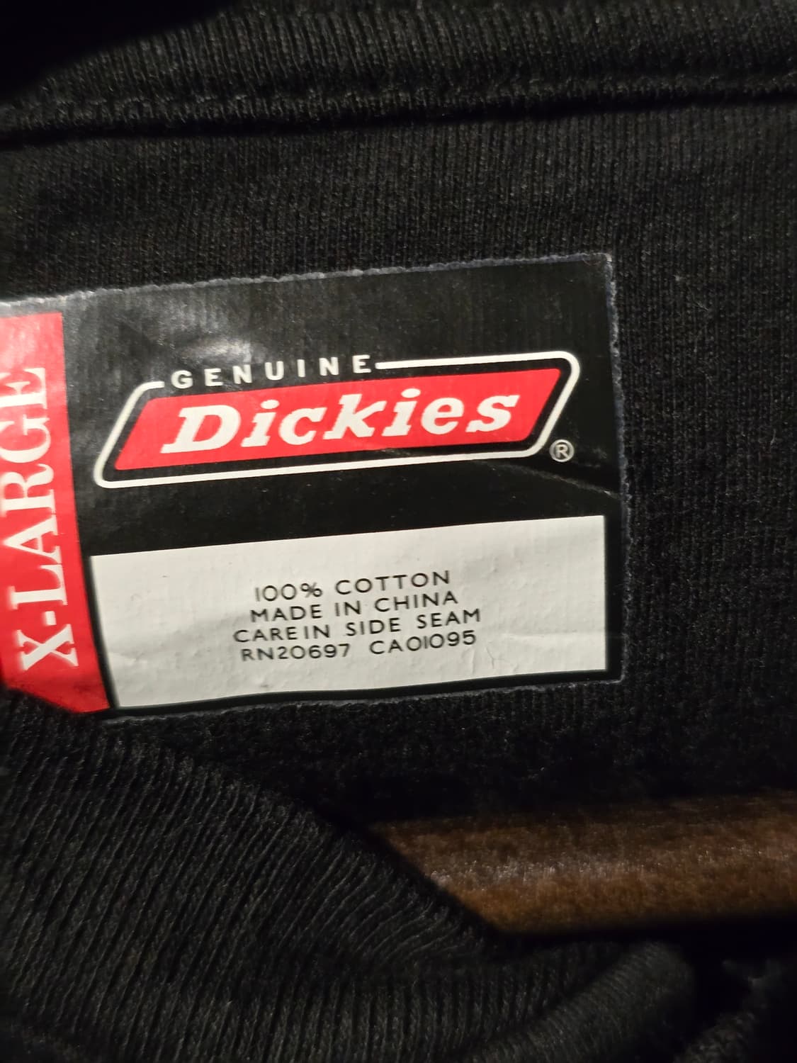 Dickies 블랙 헨리넥 포켓 티셔츠 상품이미지3