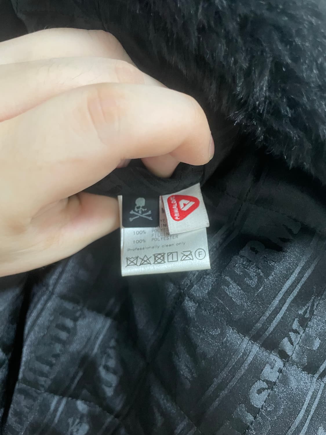 매장가1500 반값750 정품 마스터마인드 월드 페이크퍼 자켓M사이즈 상품이미지2