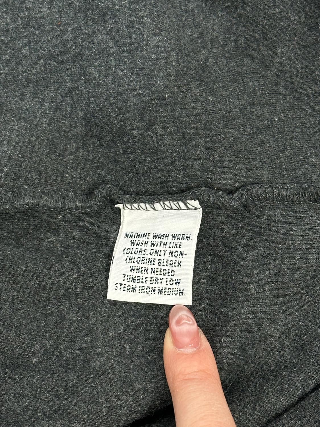 폴로 랄프 로렌 차콜 오버핏 카라 긴팔티 XL 상품이미지8