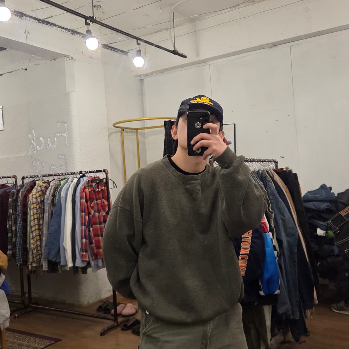 90s 빈티지 러셀 스웻셔츠 다크 그레이 XXL 상품이미지7