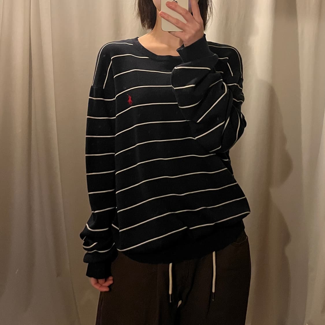 폴로랄프로렌 스트라이프 니트 네이비 상품이미지2